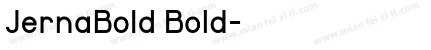 JernaBold Bold字体转换